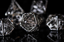 NYCC Exclusive Sterling Silver Dice Set - Black (ONLINE ORDER ONLY)
