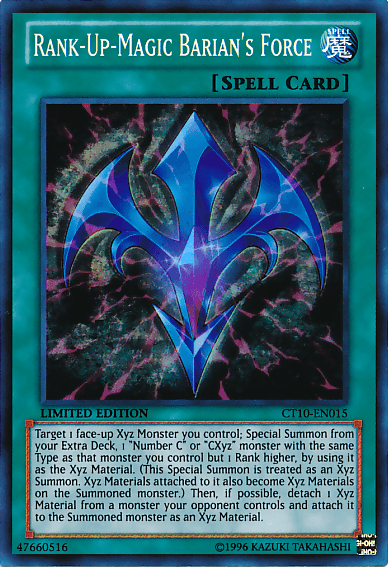 Rank-Up-Magic Barian's Force [CT10-EN015] Super Rare (ONLINE ORDER ONLY)
