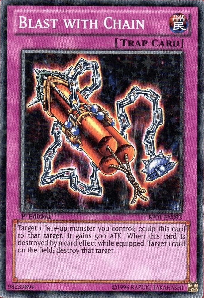 Blast with Chain [BP01-EN093] Starfoil Rare (ONLINE ORDER ONLY)