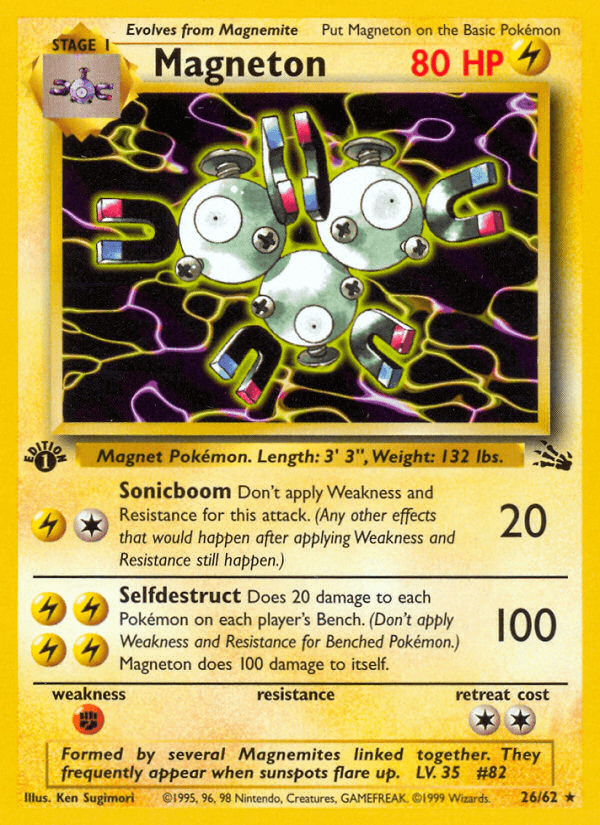 Magneton (26/62) [Fossil 1st Edition] (Online Only)