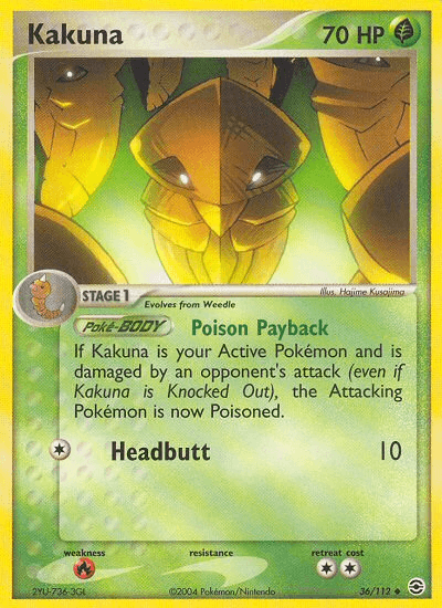 Kakuna (36/112) [EX: FireRed & LeafGreen] (Online Only)