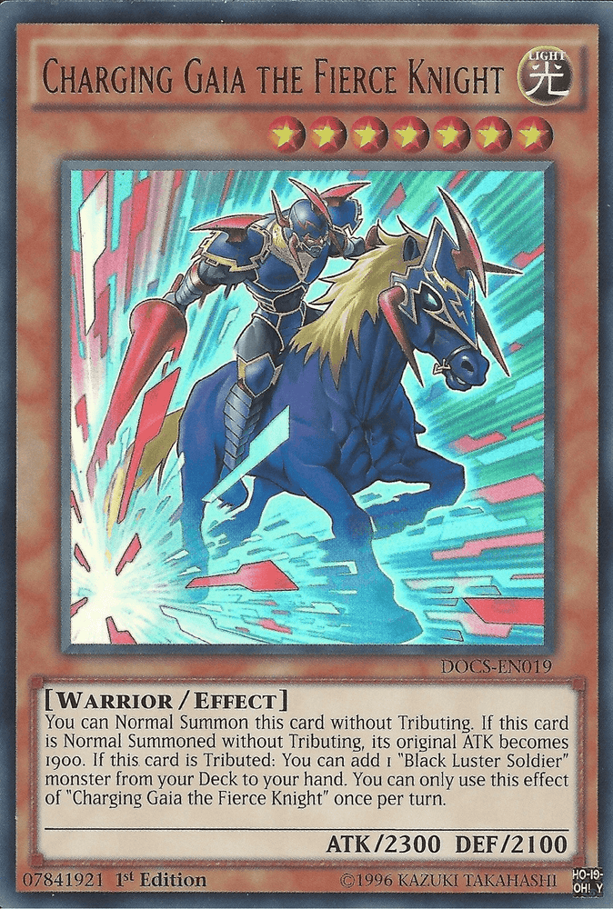 Charging Gaia the Fierce Knight [DOCS-EN019] Ultra Rare (ONLINE ORDER ONLY)