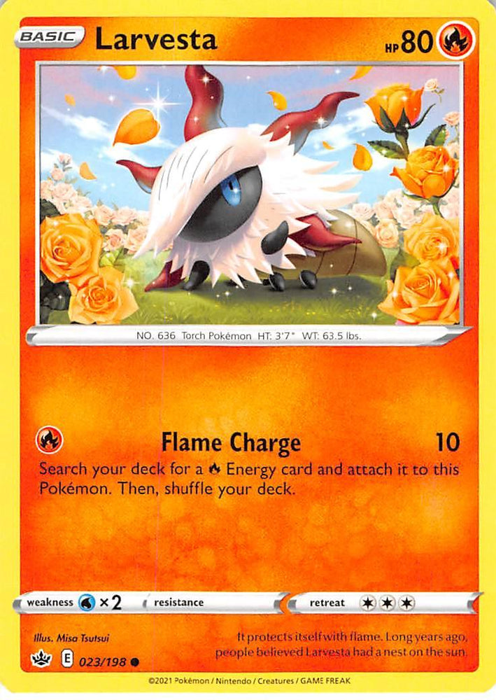 Larvesta (023/198) [Sword & Shield: Chilling Reign] (Online Only)