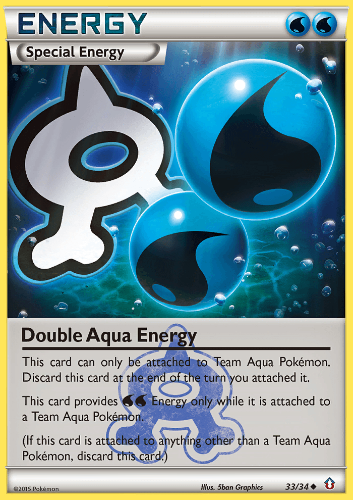 Double Aqua Energy (33/34) [XY: Double Crisis] (Online Only)