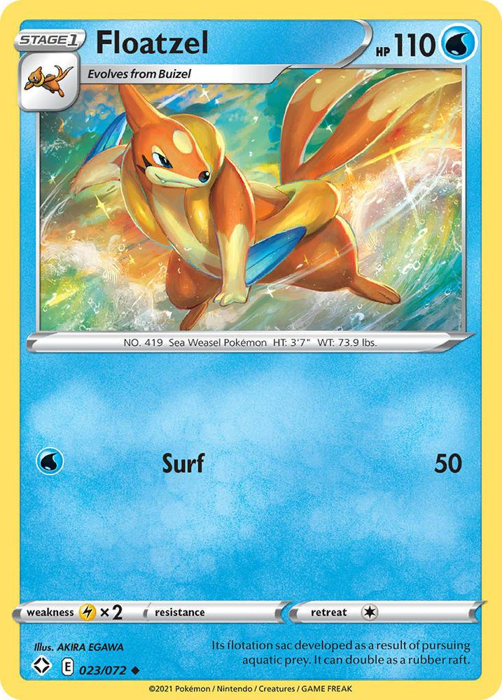 Floatzel (023/072) [Sword & Shield: Shining Fates] (Online Only)