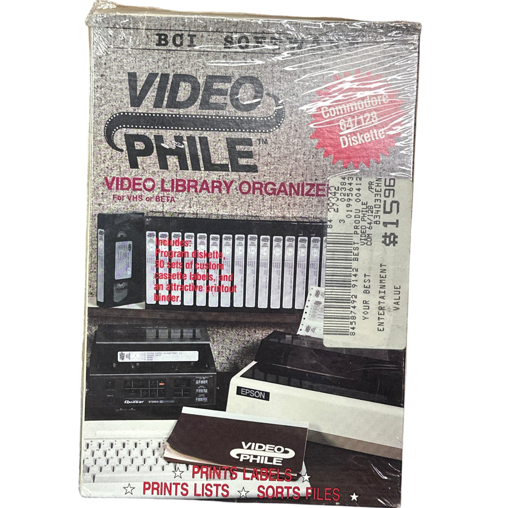 Video Library Organizer - Commodore 64/128 (Online Order Only)