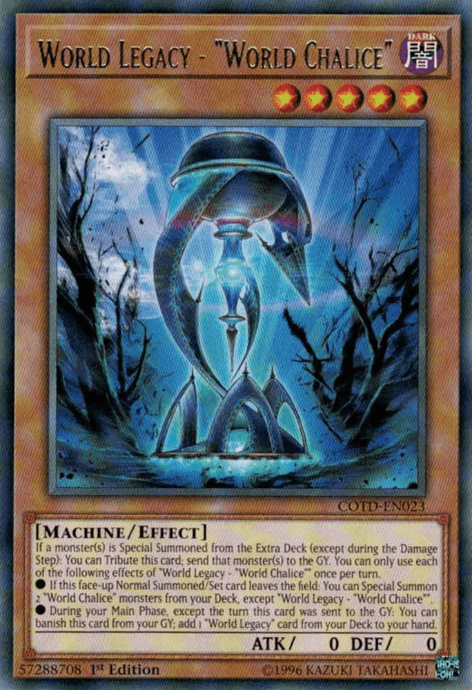 World Legacy - "World Chalice" [COTD-EN023] Rare (ONLINE ORDER ONLY)