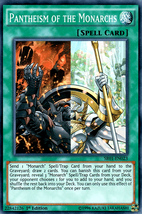 Pantheism of the Monarchs [SR01-EN023] Super Rare (ONLINE ORDER ONLY)