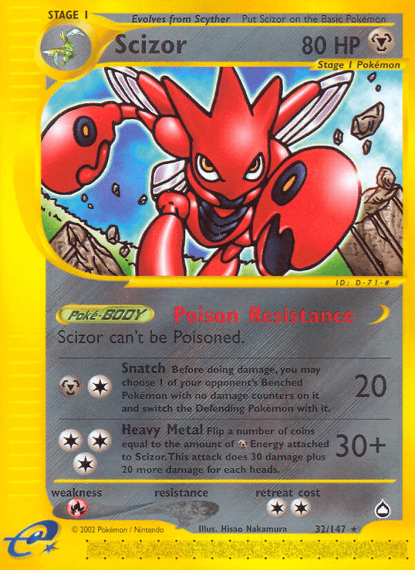 Scizor (32/147) [Aquapolis] (Online Only)