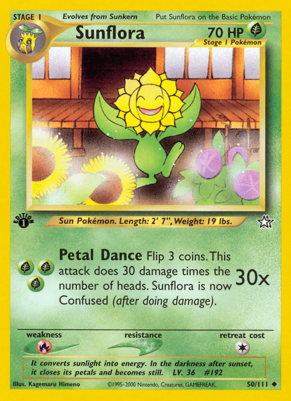 Sunflora (50/111) [Neo Genesis 1st Edition] (Online Only)