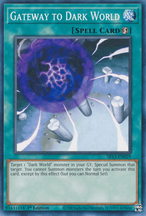Gateway to Dark World [SR13-EN029] Common (ONLINE ORDER ONLY)
