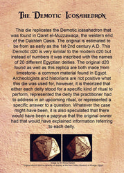 Demotic Limestone 30mm d20 - Dice Around the World Collection (ONLINE ORDER ONLY)