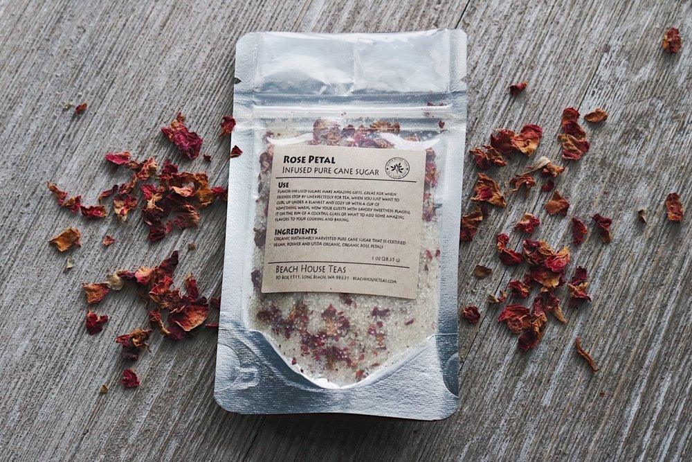 Rose Petal infused artisan culinary sugar (ONLINE ORDER ONLY)