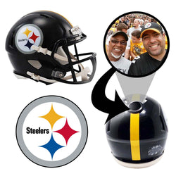 Pittsburgh Steelers NFL Mini Helmet - Picture Inside (Online Order Only) (ONLINE ORDER ONLY)