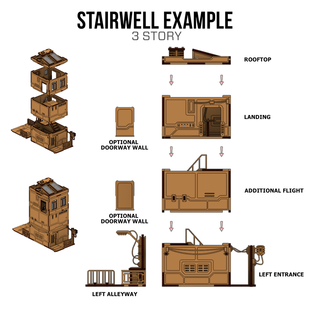 Xiguan  Components - Stairwell (ONLINE ORDER ONLY)
