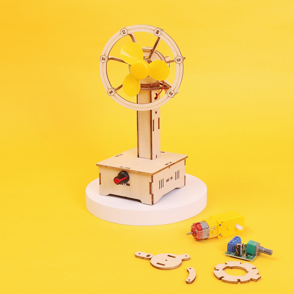 Variable Speed Oscillating Fan DIY Kit, Educational STEM Toy (ONLINE ORDER ONLY)