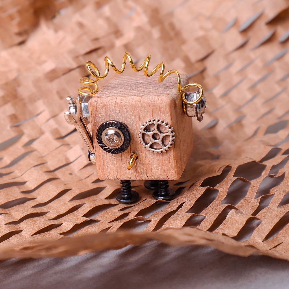 DIY Timberbot Kit – Build 2 Wooden Robots, Make Keychains & Necklaces (ONLINE ORDER ONLY)
