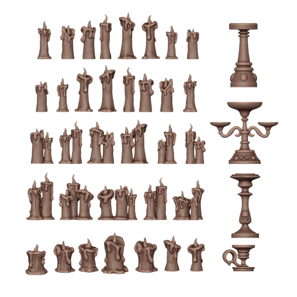 AK Interactive Basing Bits: Candles (73 Pieces) (ONLINE ORDER ONLY)
