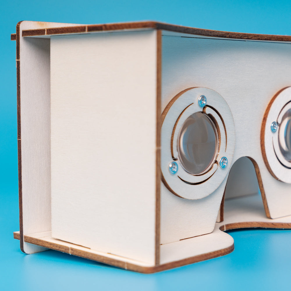 DIY Wooden VR Headset Kit – Build Your Own Smartphone Virtual Reality Viewer (ONLINE ORDER ONLY)