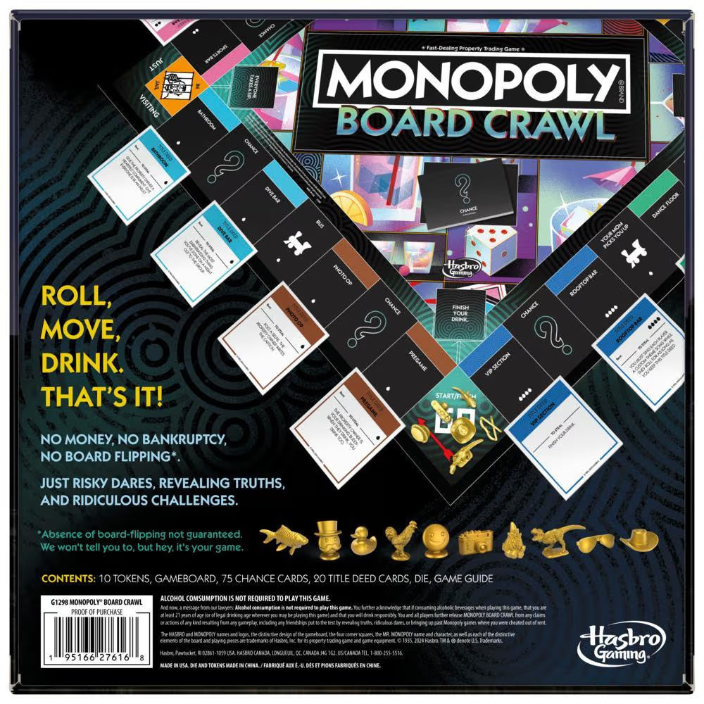 Monopoly Board Crawl (ONLINE ORDER ONLY)
