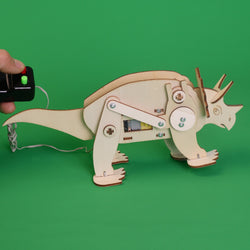 Dinosaur Robot Triceratops DIY Kit, Educational STEM Toy (ONLINE ORDER ONLY)