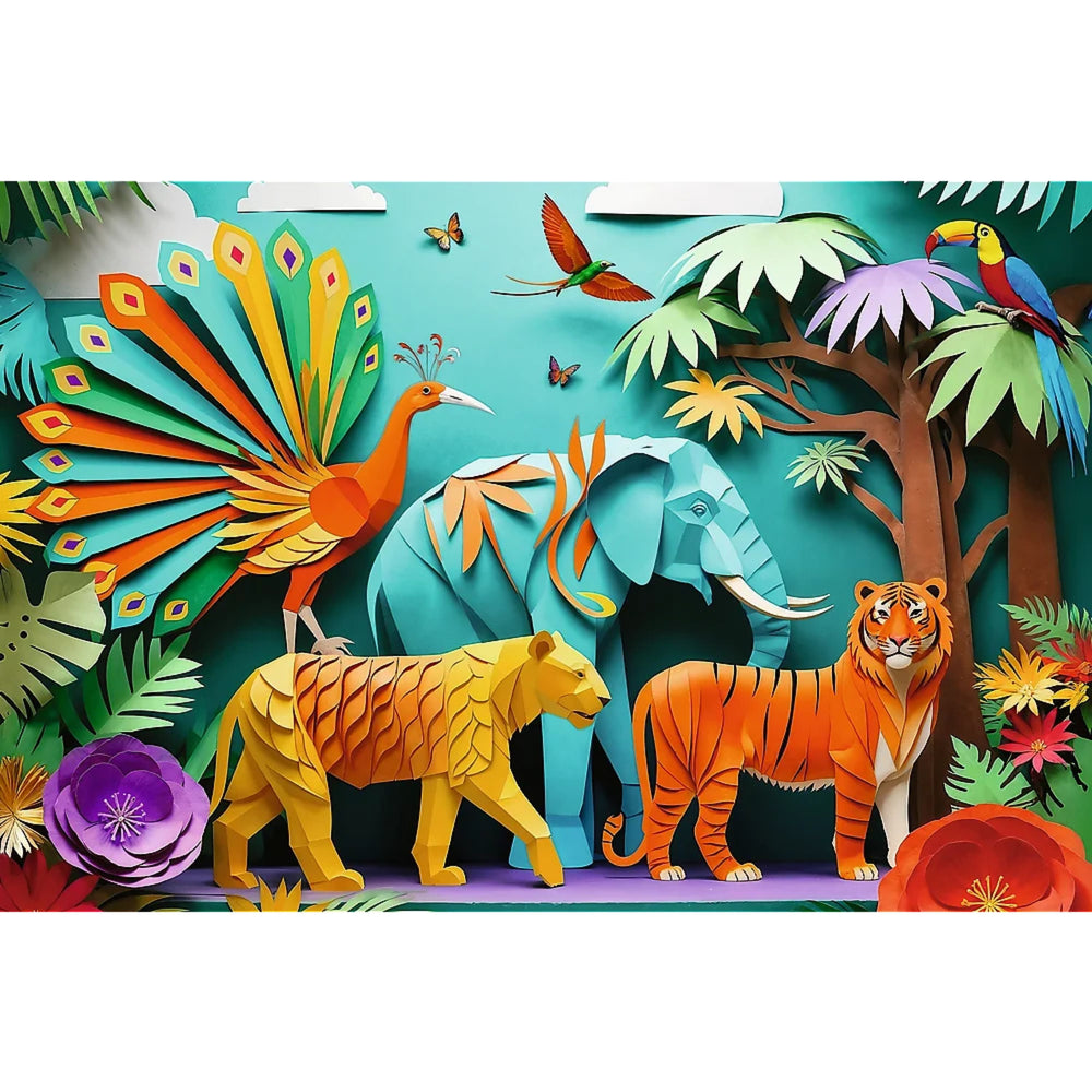 Trefl Kids 40th Anniversary Jungle 160 Piece Paper Art Puzzle (ONLINE ORDER ONLY)