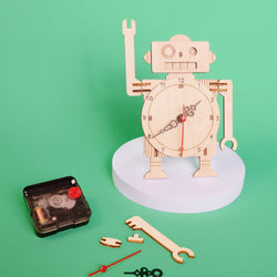 Robot Clock DIY Kit, Educational STEM Toy (ONLINE ORDER ONLY)