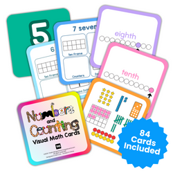 TKS Numbers and Counting Visual Math Cards Set (ONLINE ORDER ONLY)