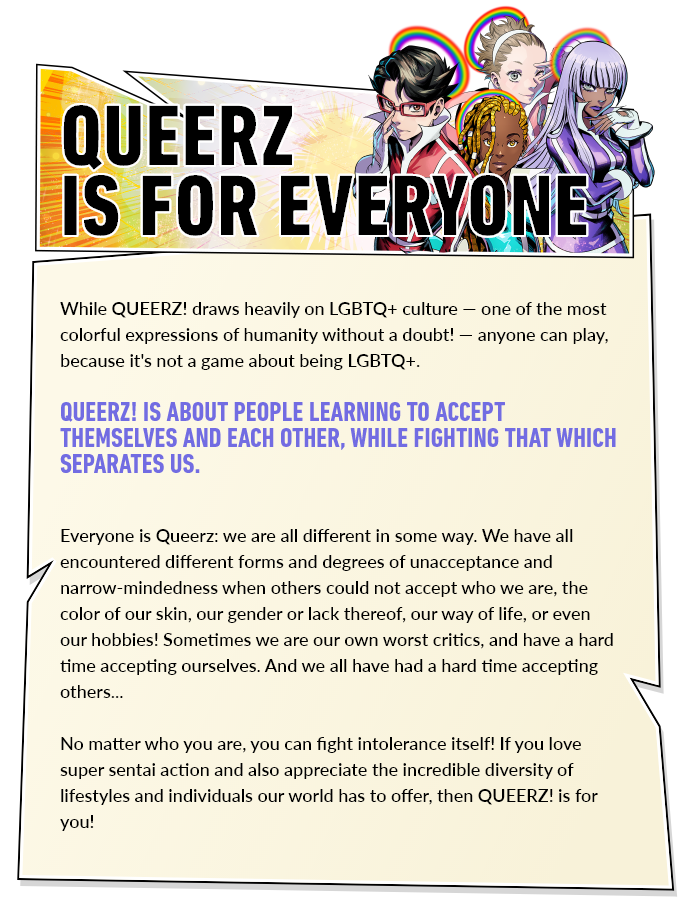 Queerz! Character Creator Guide (ONLINE ORDER ONLY)