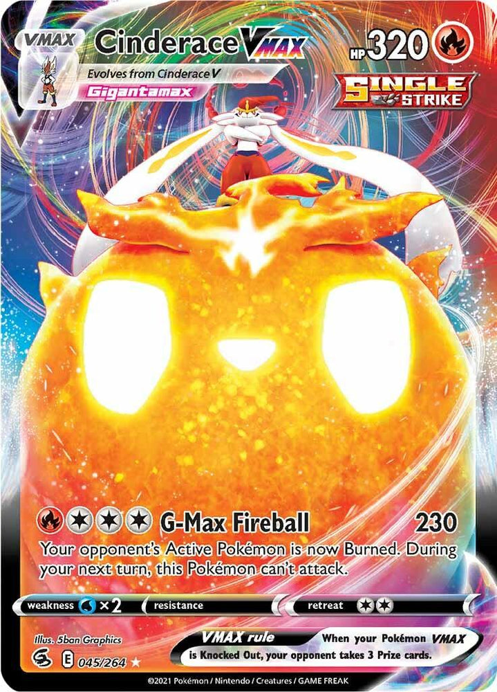 Cinderace VMAX (045/264) [Sword & Shield: Fusion Strike] (Online Only)