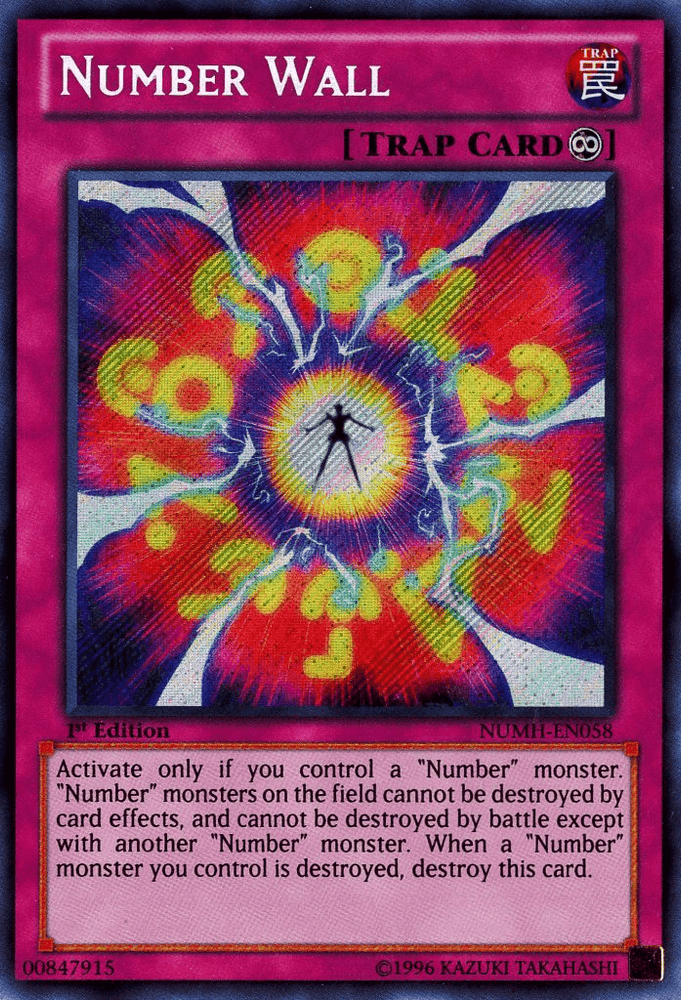 Number Wall [NUMH-EN058] Secret Rare (ONLINE ORDER ONLY)