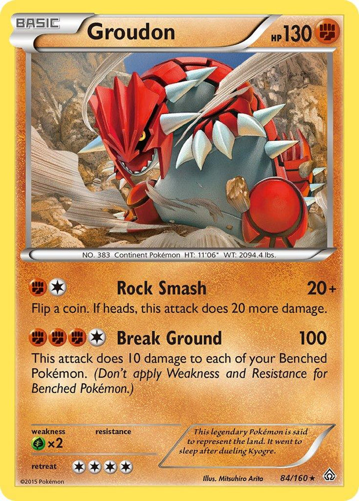 Groudon (84/160) (Theme Deck Exclusive) [XY: Primal Clash] (Online Only)