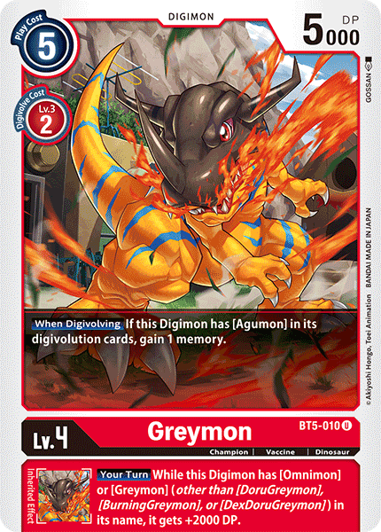 Greymon [BT5-010] [Battle of Omni] (ONLINE ORDER ONLY)