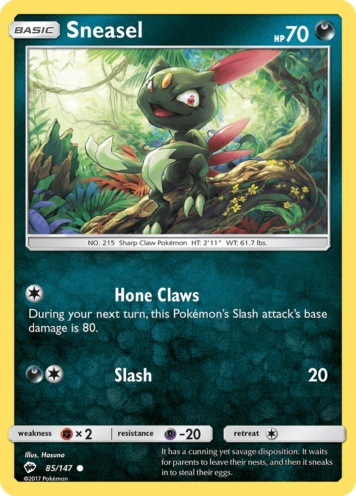 Sneasel (85/147) [Sun & Moon: Burning Shadows] (Online Only)