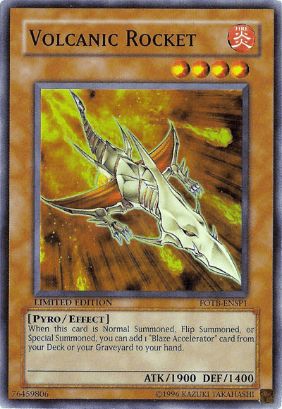 Volcanic Rocket [FOTB-ENSP1] Super Rare (ONLINE ORDER ONLY)