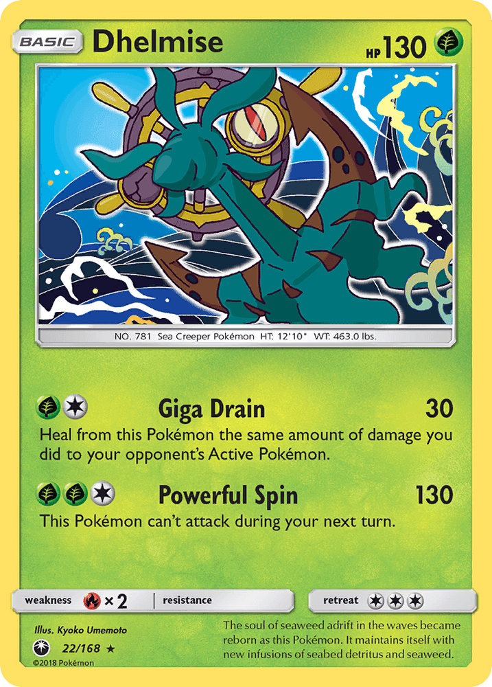Dhelmise (22/168) [Sun & Moon: Celestial Storm] (Online Only)