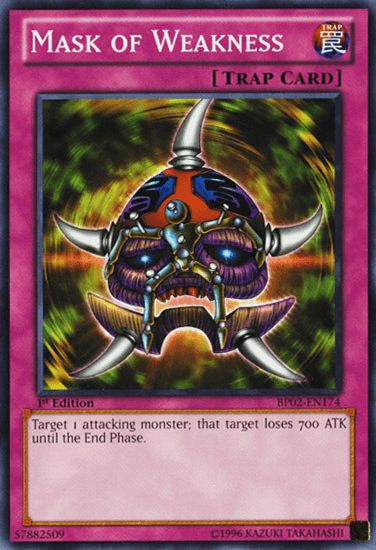 Mask of Weakness [BP02-EN174] Mosaic Rare (ONLINE ORDER ONLY)