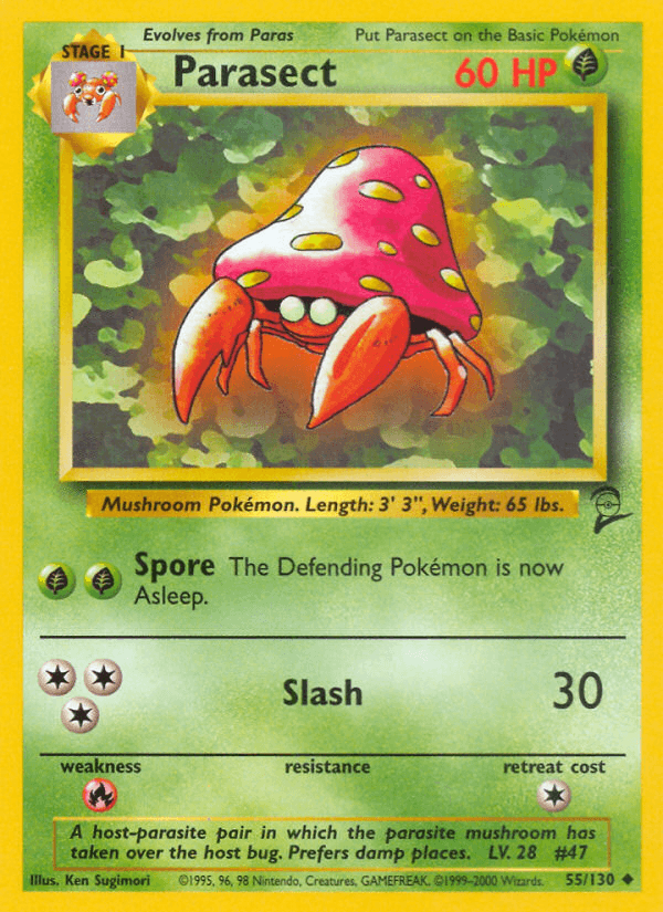 Parasect (55/130) [Base Set 2] (Online Only)