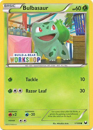 Bulbasaur (1/108) (Build A Bear Workshop Exclusive) [Black & White: Dark Explorers] (Online Only)