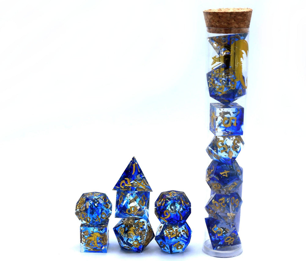 Captured Magic Hand Sanded Sharp Edge Resin - Blue Gold Foil (ONLINE ORDER ONLY)