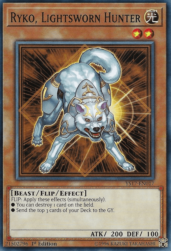 Ryko, Lightsworn Hunter [YS17-EN017] Common (ONLINE ORDER ONLY)
