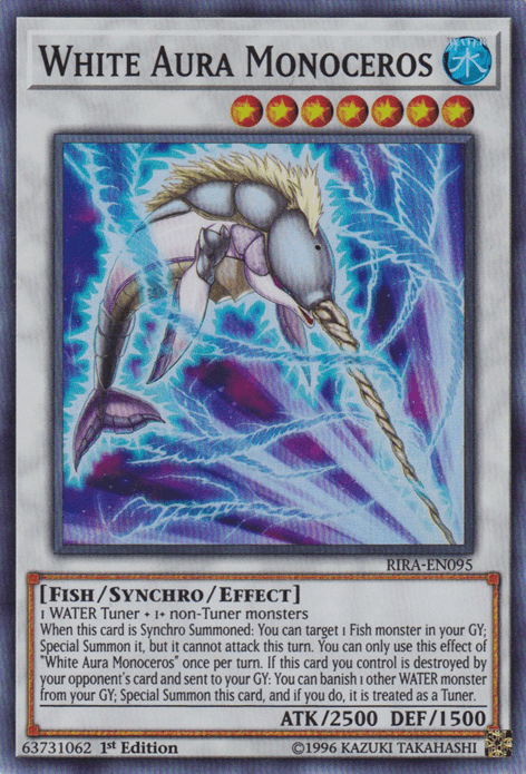 White Aura Monoceros [RIRA-EN095] Super Rare (ONLINE ORDER ONLY)