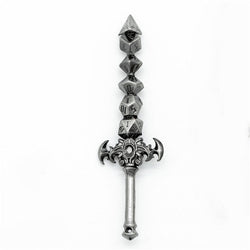 Dice Sword Silver 46mm x 9mm Trinket Novelty (Online Only)