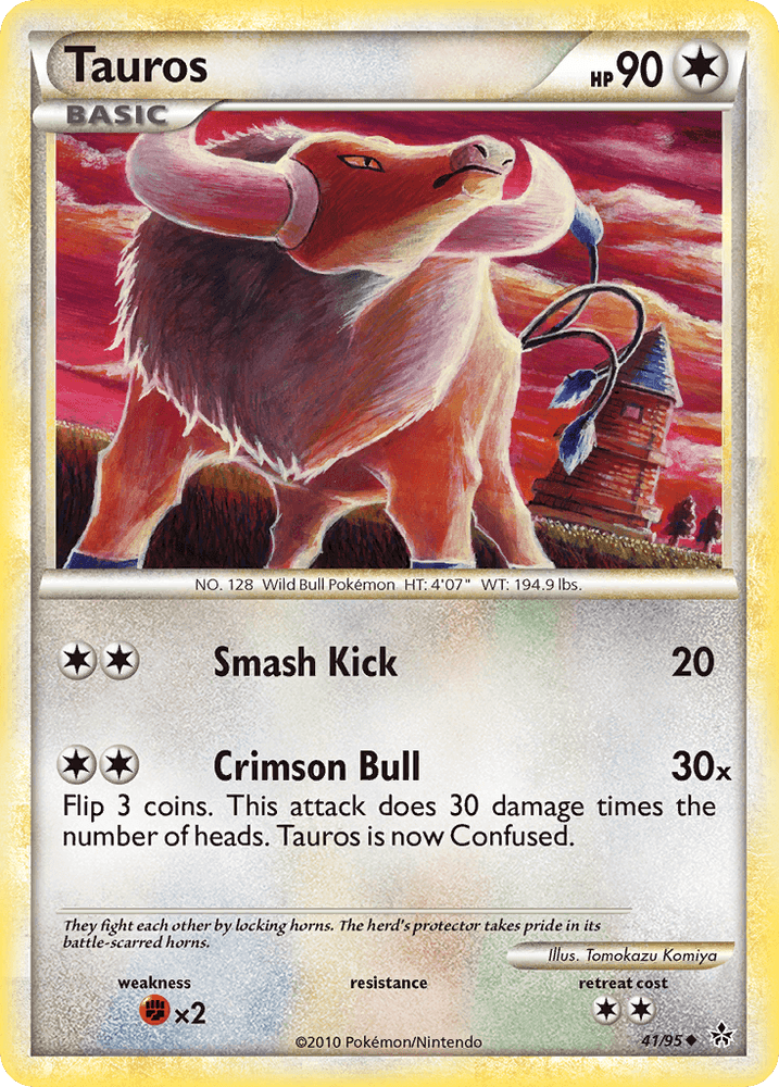 Tauros (41/95) [HeartGold & SoulSilver: Unleashed] (Online Only)