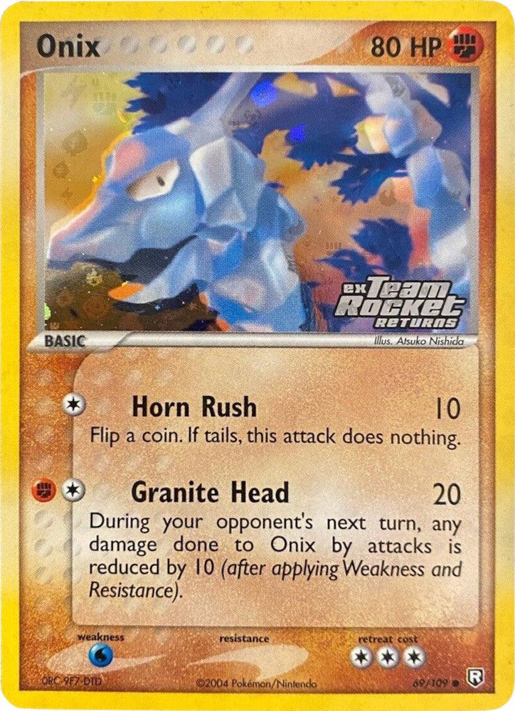 Onix (69/109) (Stamped) [EX: Team Rocket Returns] (Online Only)