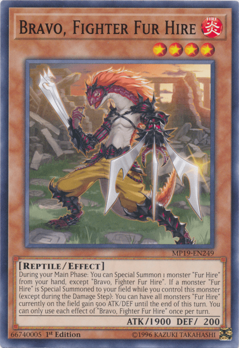 Bravo, Fighter Fur Hire [MP19-EN249] Common (ONLINE ORDER ONLY)