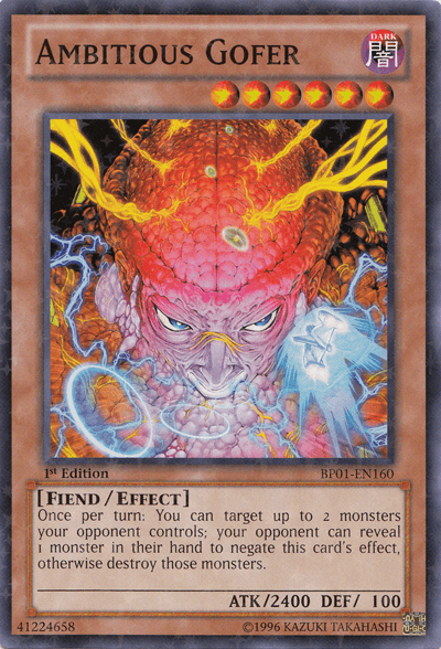 Ambitious Gofer [BP01-EN160] Starfoil Rare (ONLINE ORDER ONLY)