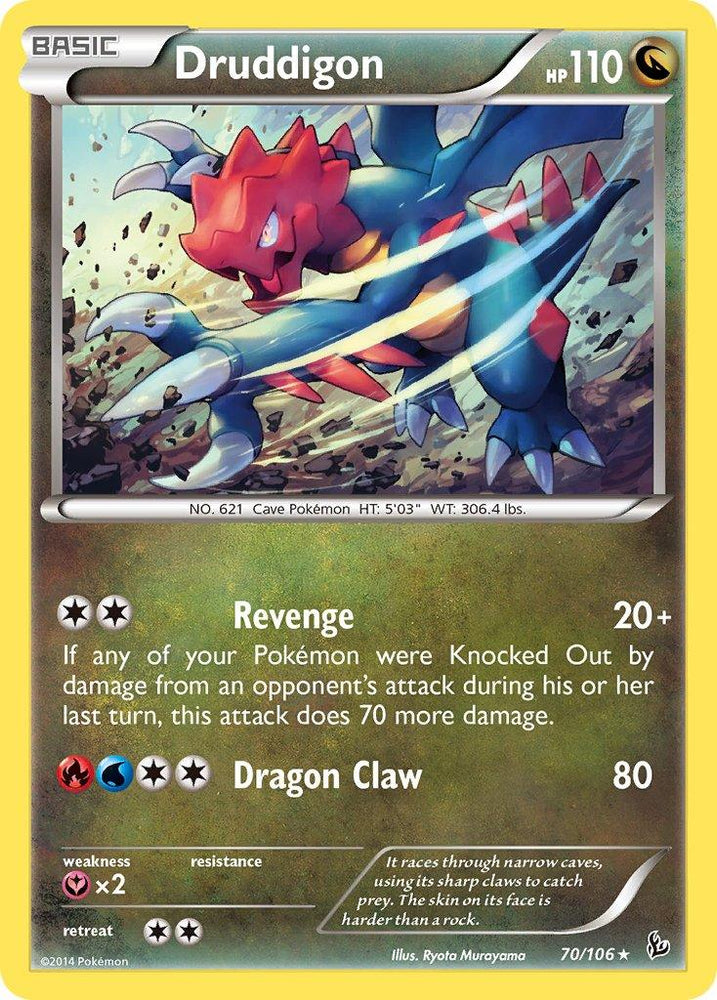 Druddigon (70/106) (Cosmos Holo) (Blister Exclusive) [XY: Flashfire] (Online Only)