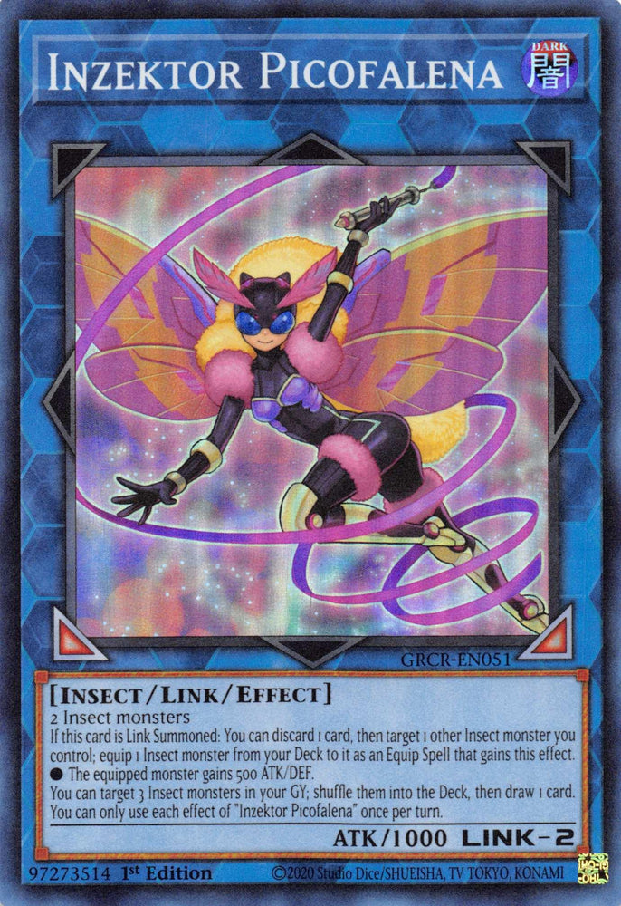 Inzektor Picofalena [GRCR-EN051] Super Rare (ONLINE ORDER ONLY)
