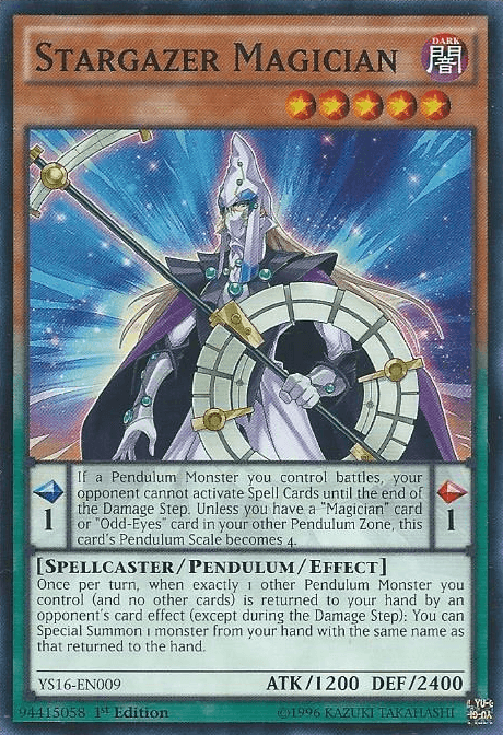 Stargazer Magician [YS16-EN009] Common (ONLINE ORDER ONLY)